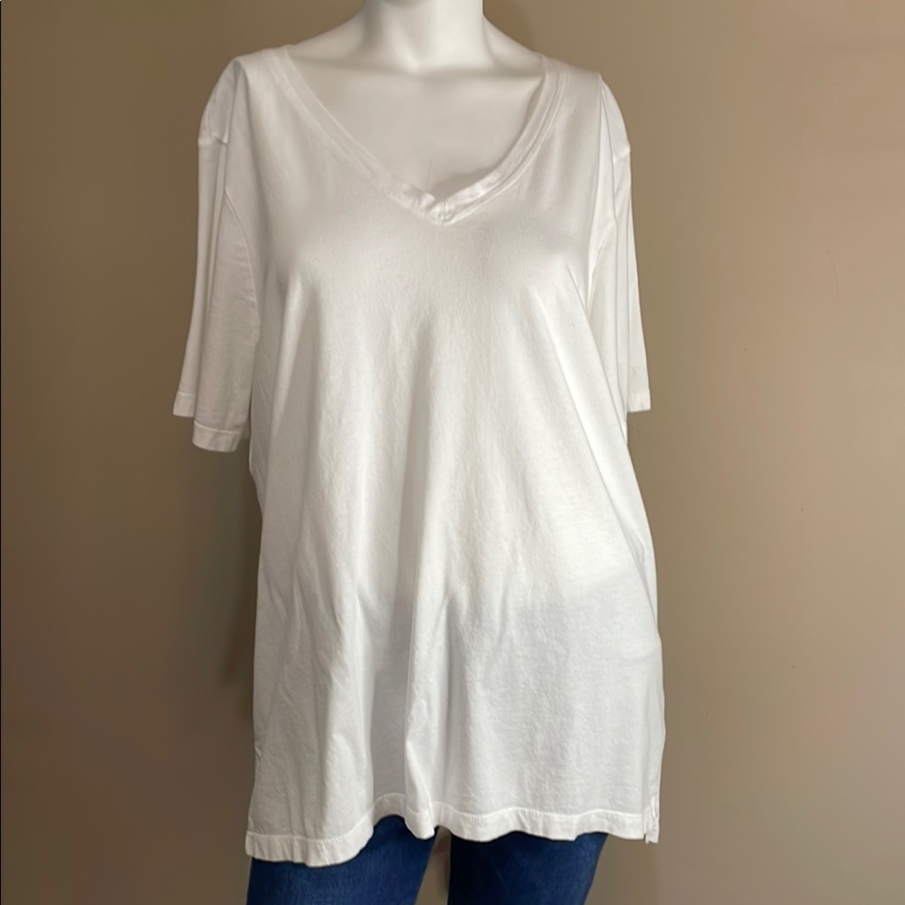 Eddie Bauer White Short Sleeve Tee